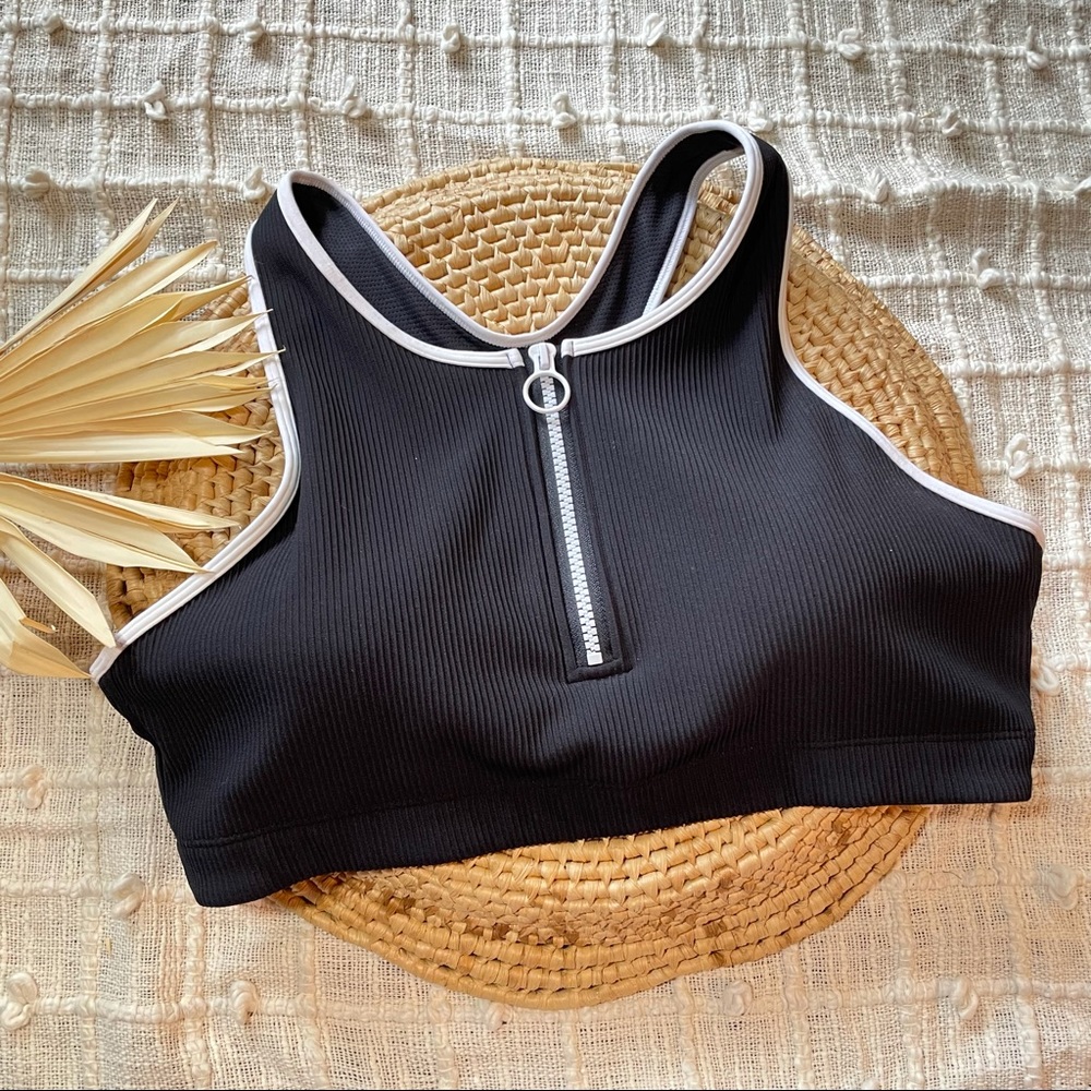 Athleta Zipper Sports bra XL